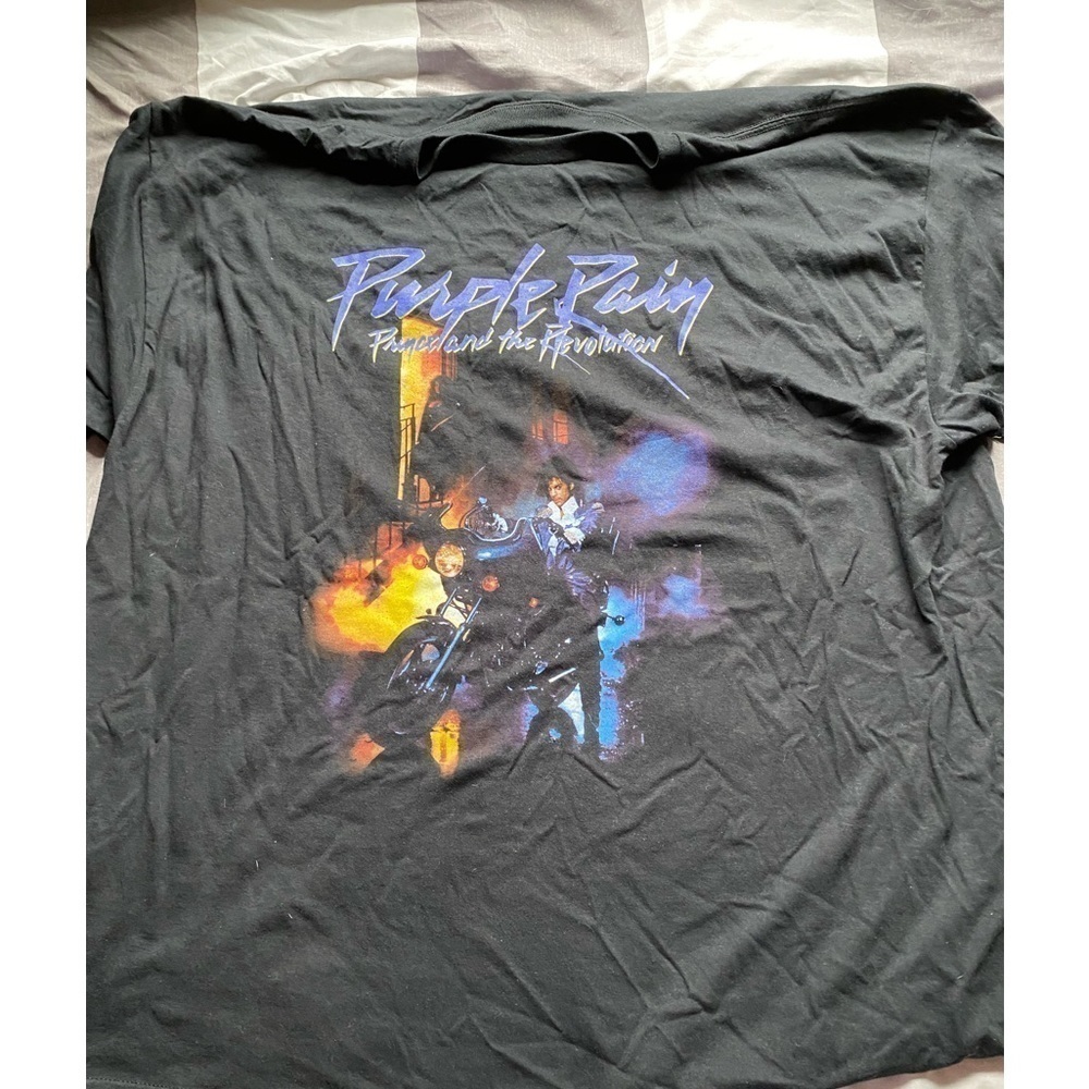 Prince and the revolution purple rain 3xl tee black